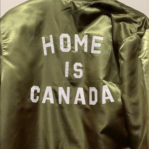 Peace Collective Small Green Home is Canada Jacket